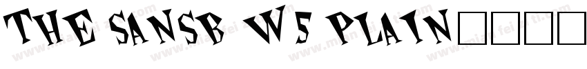 the sansb w5 plain字体转换